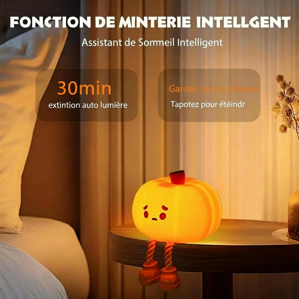 Rechargeable Halloween Led Night Light Cute Squishy Cartoon Kids Silicone Nursery for Bedroom Holloween Pumpkin Bedside Portable